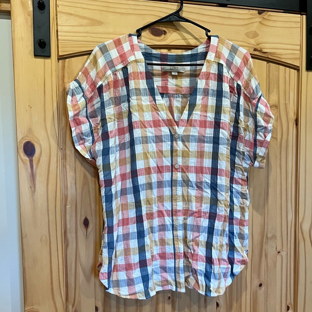 Loft Plaid Top